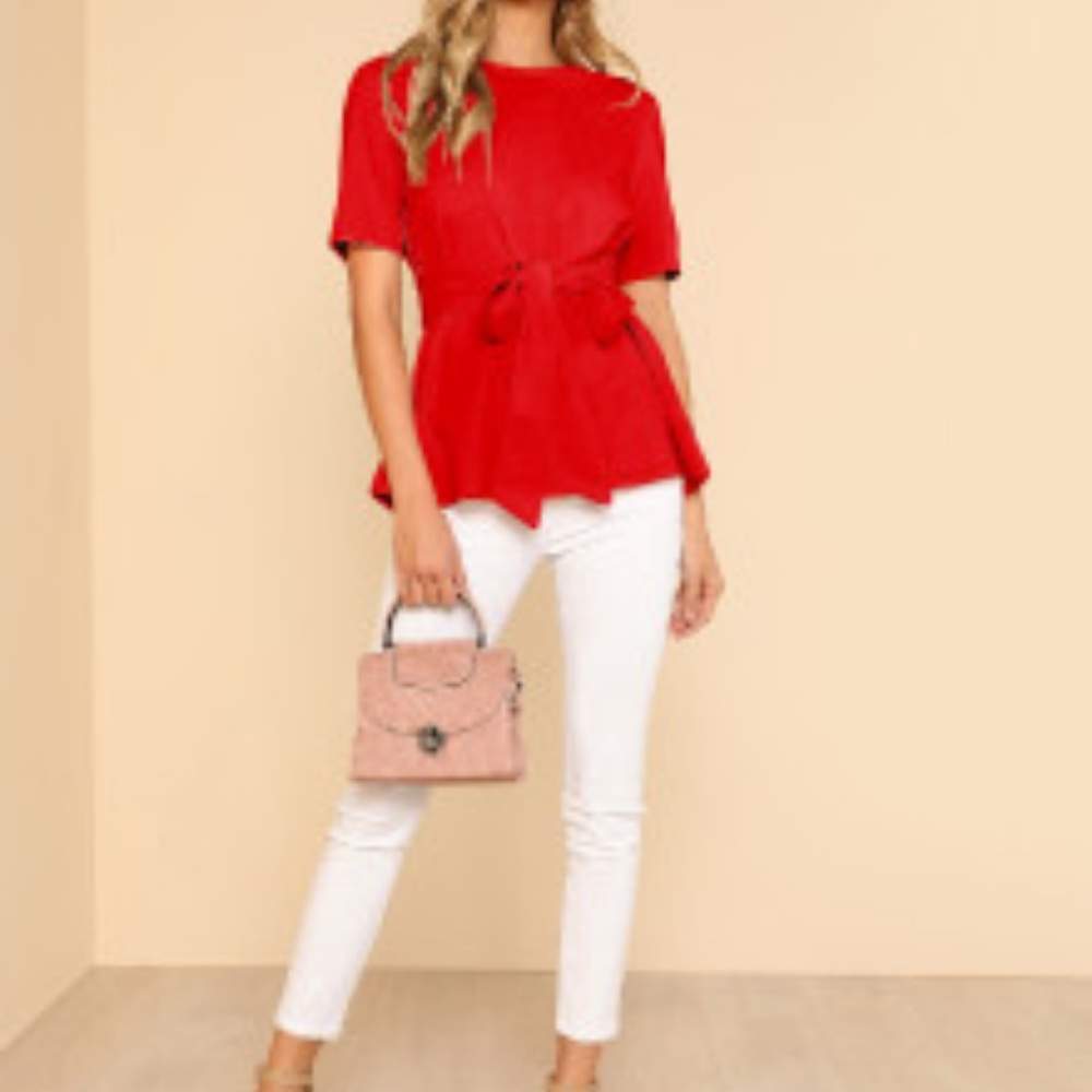 1 DAY SALE! Red Knot Top - Picture 3 of 4
